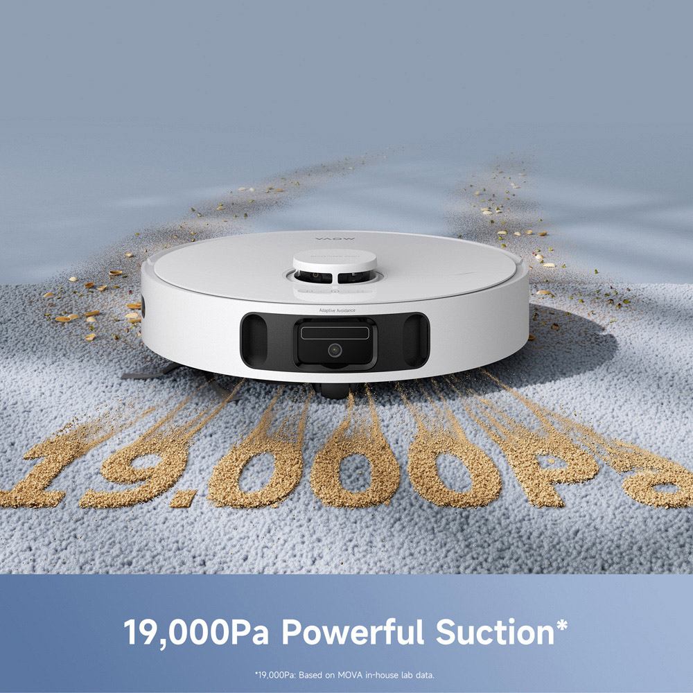 MOVA E40 Ultra 2-in-1 Auto Empty Robot White Vacuum and Mop Image 2