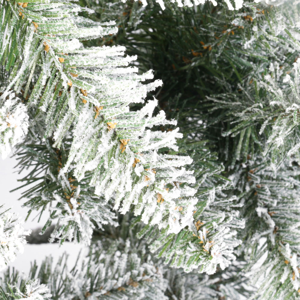 wilko Snow Flocked Half Artificial Christmas Tree 7ft Image 3