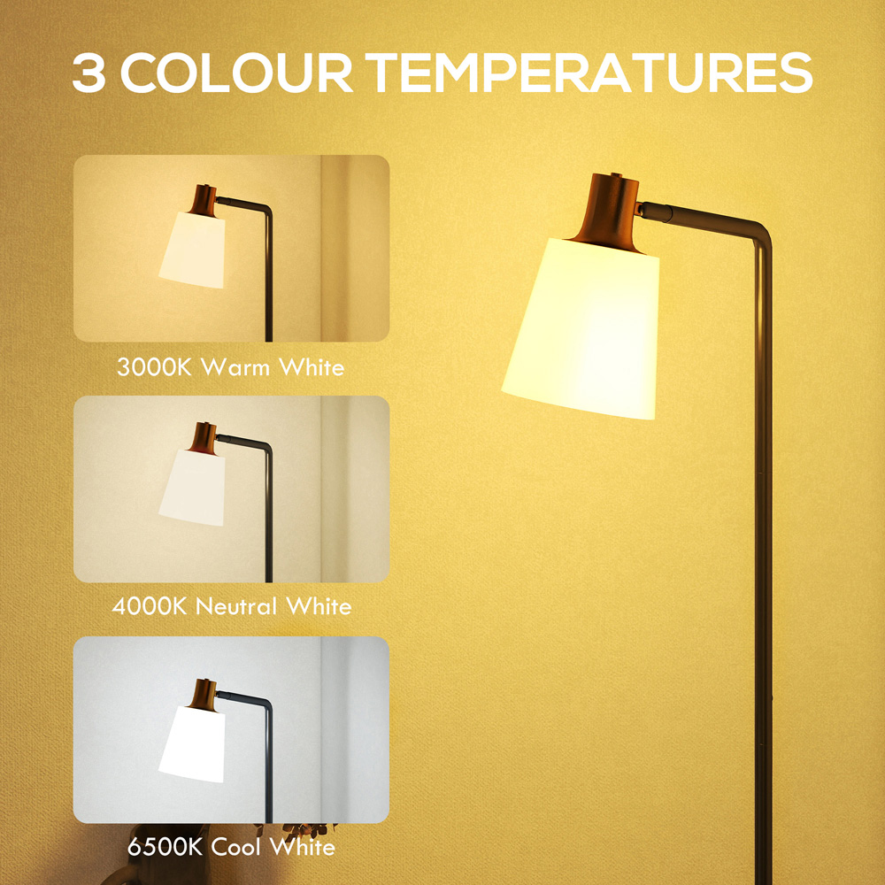 Portland Rotatable Head LED Black Floor Lamp Image 6