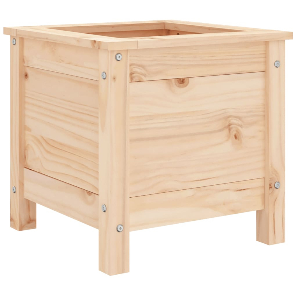 vidaXL Brown Solid Pine Wood Garden Planter 39 x 40 x 40cm Image 3