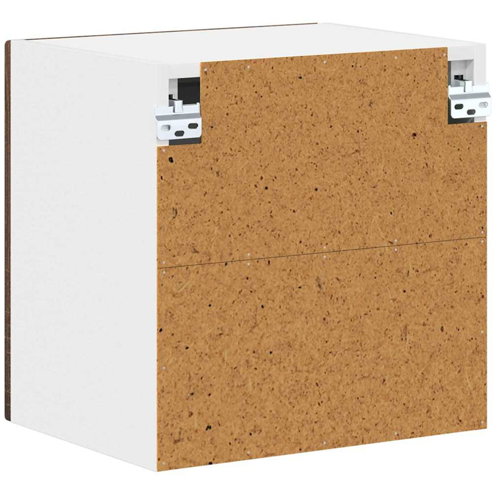vidaXL Kalmar Single Door Brown Oak Wall Mounted Square Kitchen Cabinet Image 8