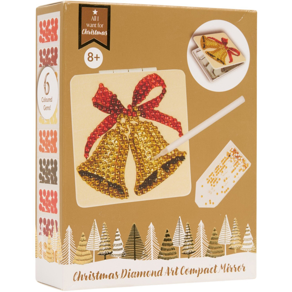 Christmas Diamond Art Compact Mirror Kit Image 3