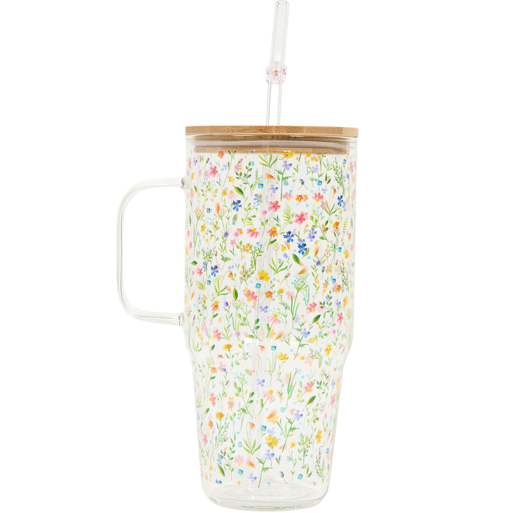 Wildflower Glass Jumbo Tumbler Image 2