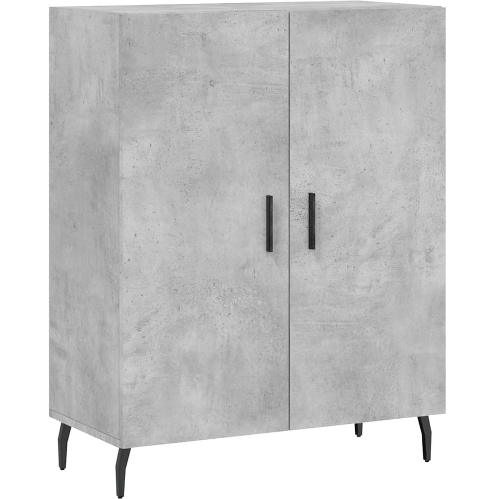 vidaXL 4 Door Concrete Grey Highboard Image 7