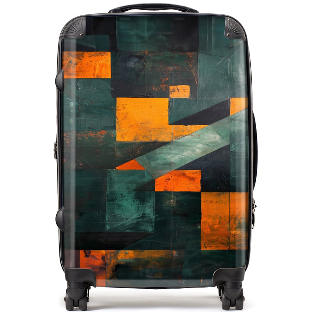 Warren Reed Designer Medium Dynamic Angles Suitcase Image 1