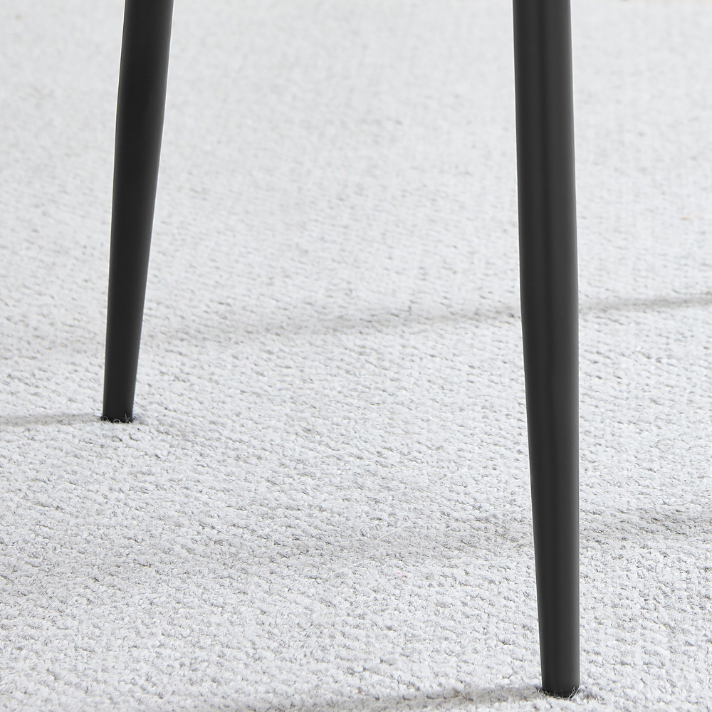 Furniturebox Belton Set of 2 Cream and Black Dining Chair Image 9