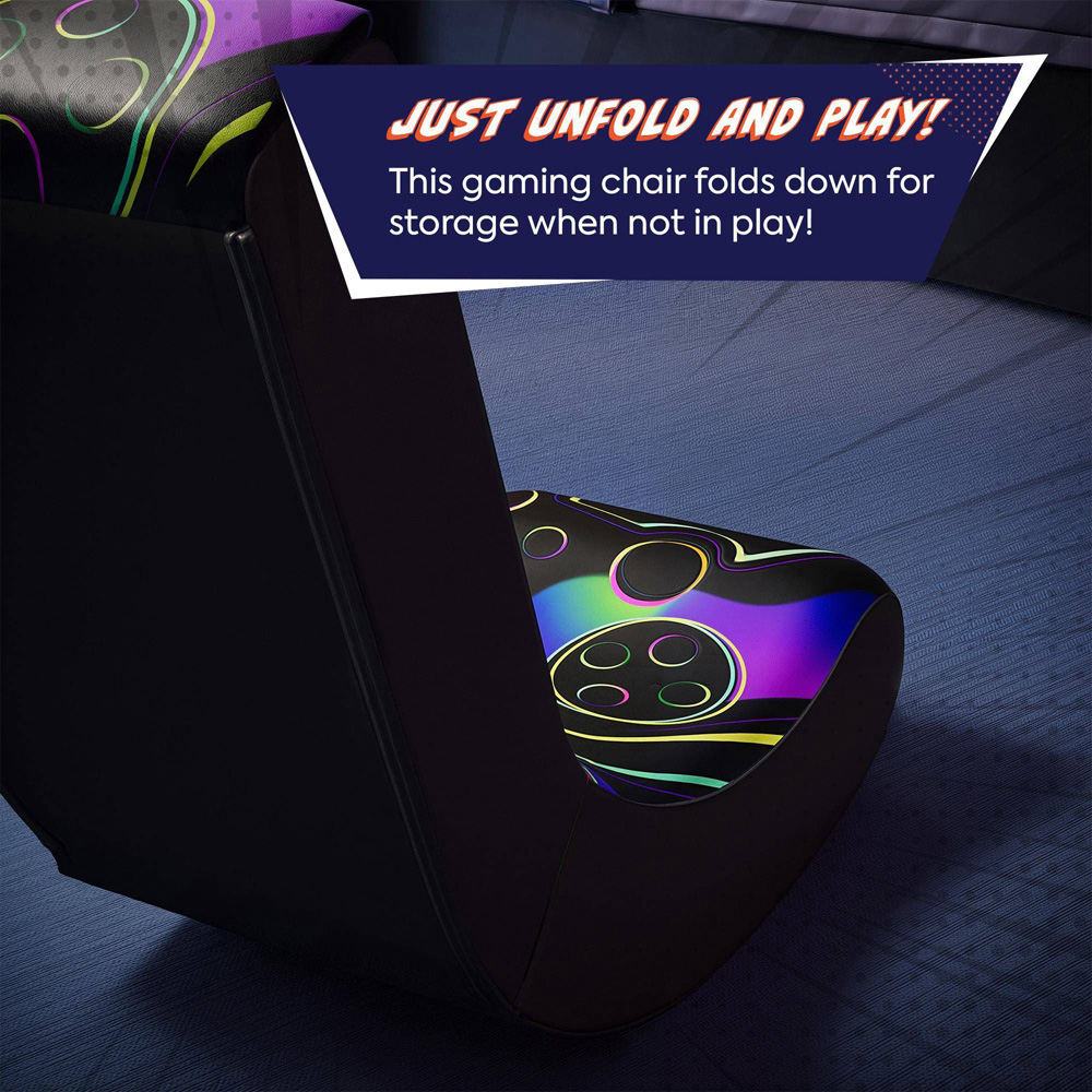 X Rocker Video Rocker Neon Kids Gaming Chair Image 6