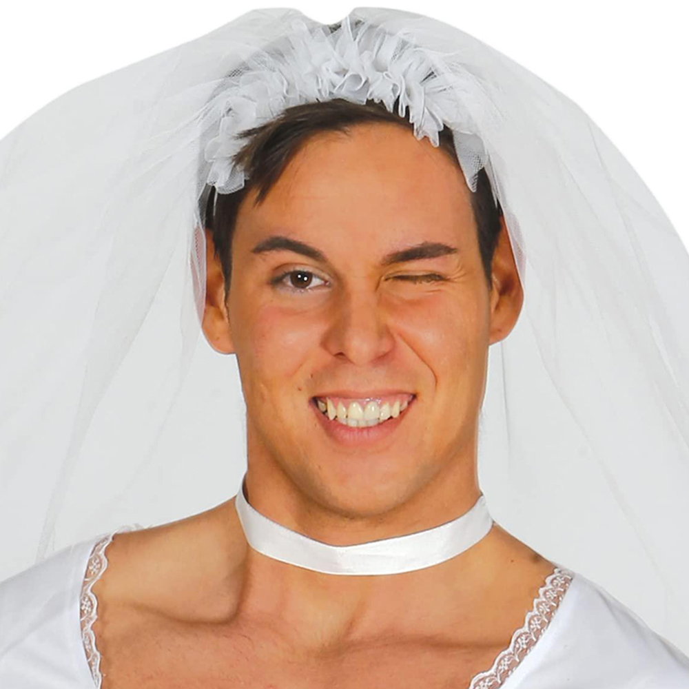 Fiestas Guirca Adult White Bride Costume Small 46 to 48 Years Image 3