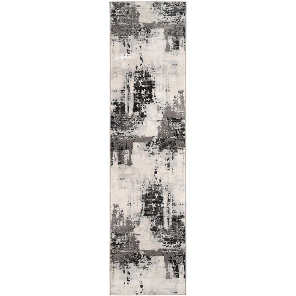 Kukoon Hatton Grace Silver Distressed Rug 60 x 240cm Image 2