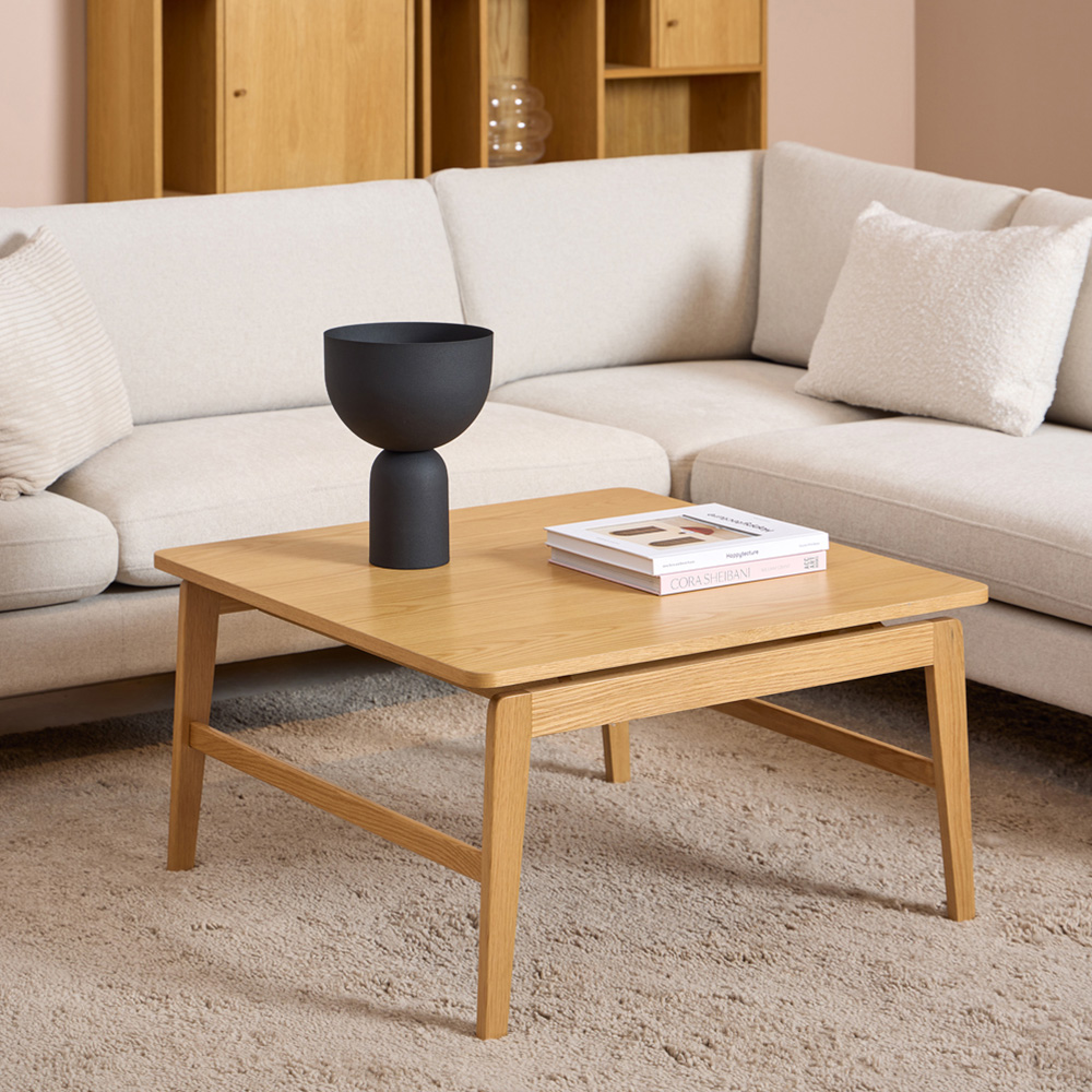 Florence Essex Square Oak Coffee Table Image 7