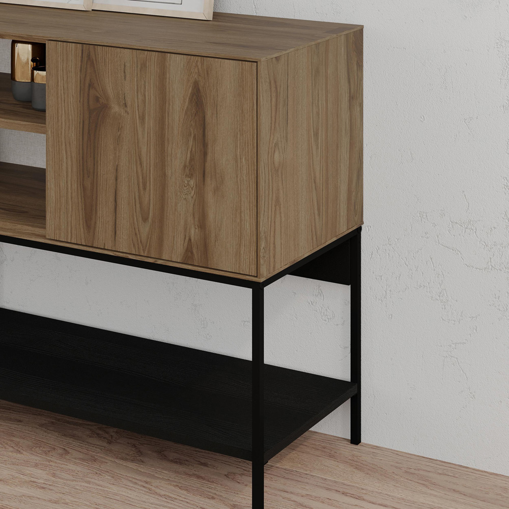 Decortie Amira 3 Door 3 Shelf Deep Oud Console Table Image 3