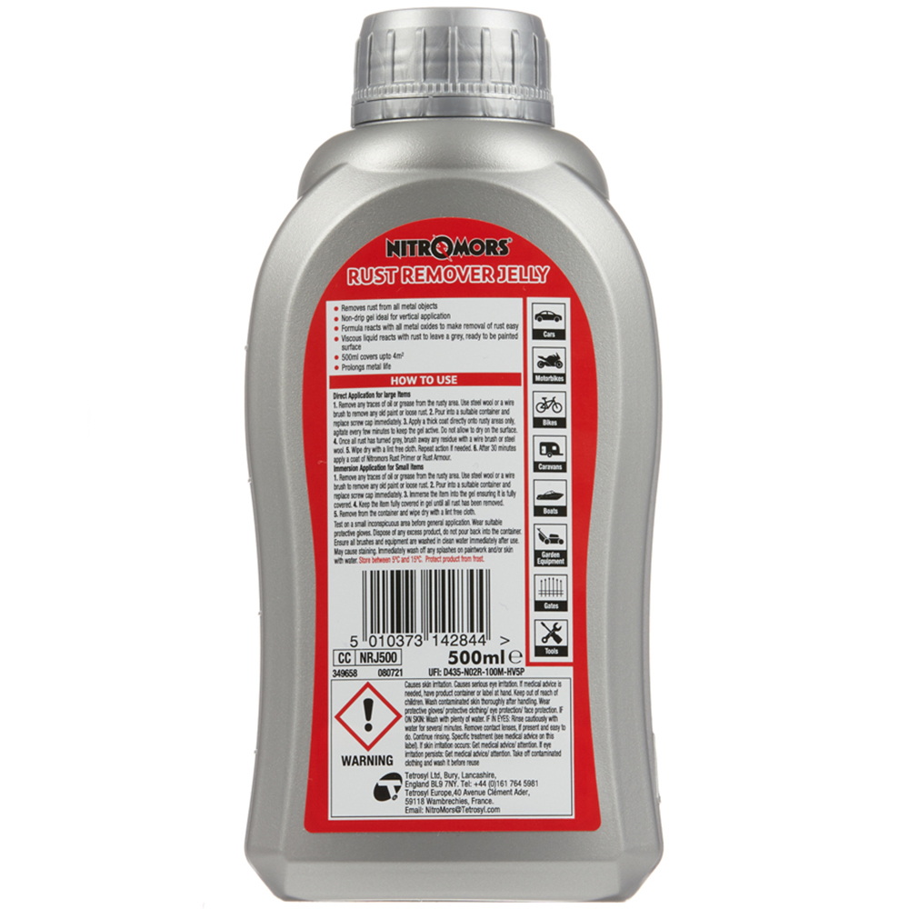 Nitromors Rust Remover Jelly 500ml Image 3