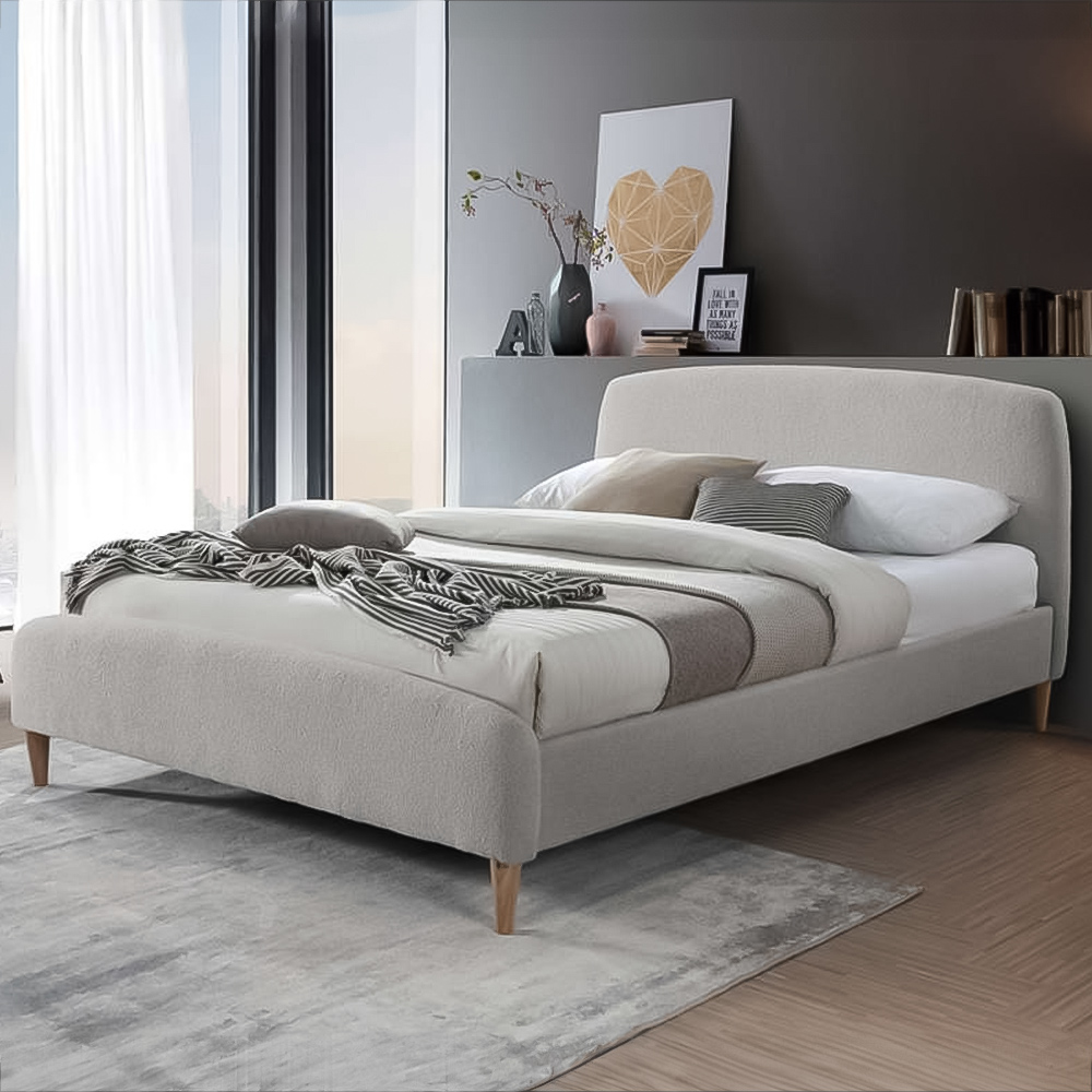 Otley King Size Grey Bed Image 1