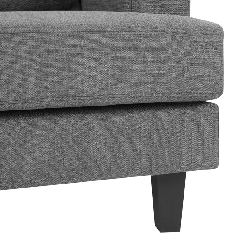 Home Detail Dale 2 Seater Dark Grey Linen Sofa Image 8