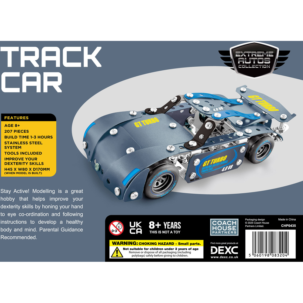 Metal Track Car 207 Piece Construction Set Image 3