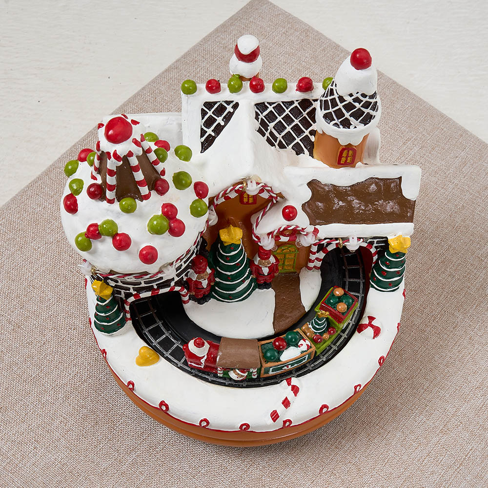Living and Home Christmas Castle LED Music Box Image 2