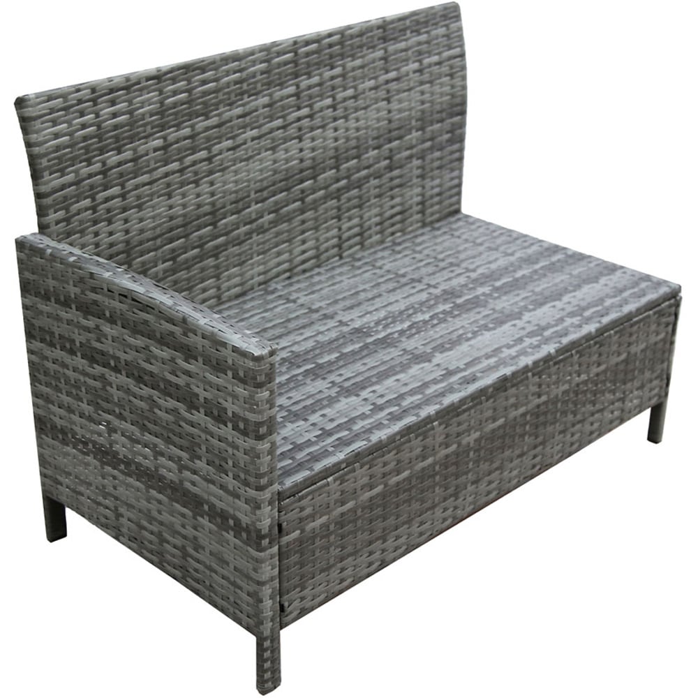 Thalia 8 Seater Rattan Sofa Set Grey Image 3