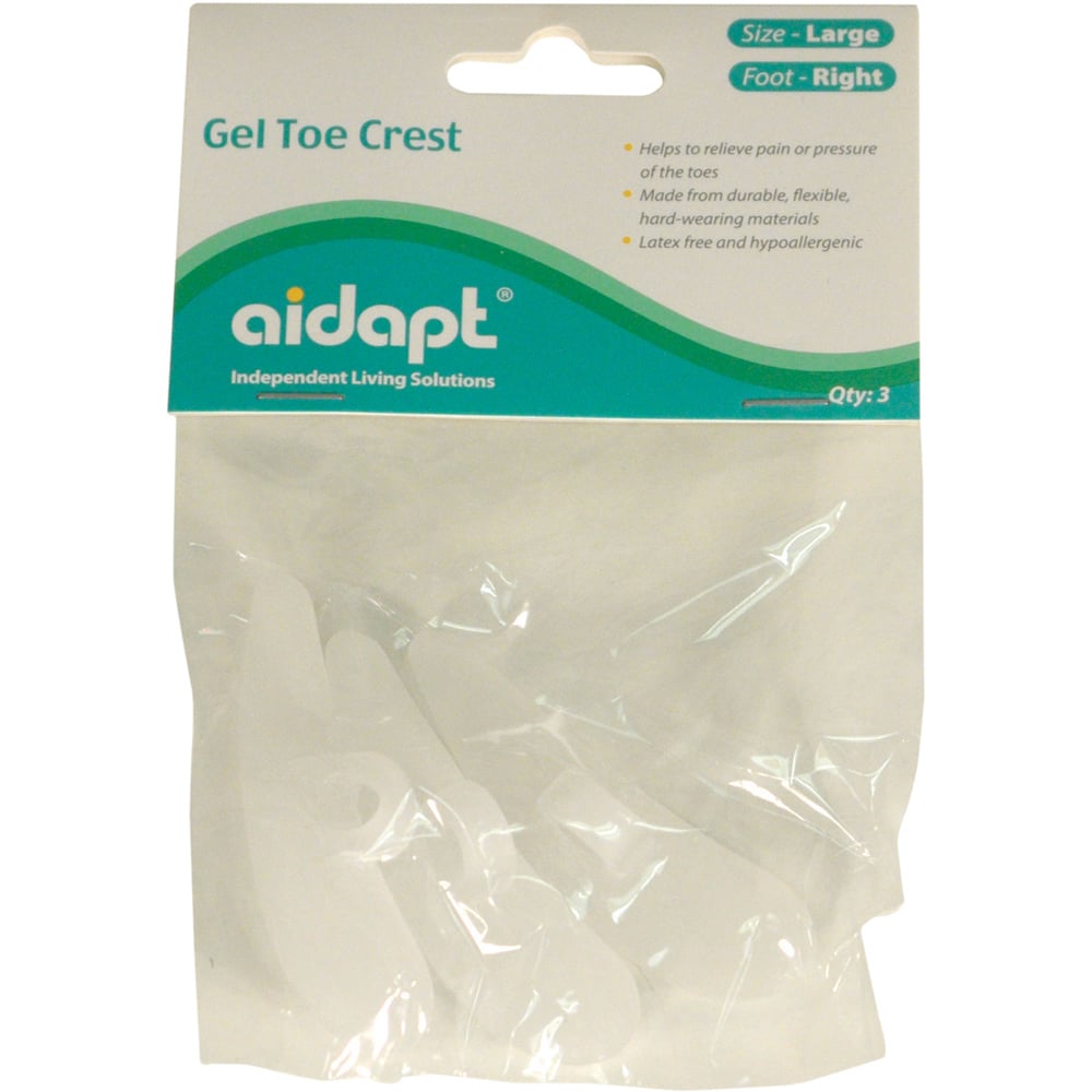 Aidapt Right Gel Toe Cushion Large 3 Pack Image 1