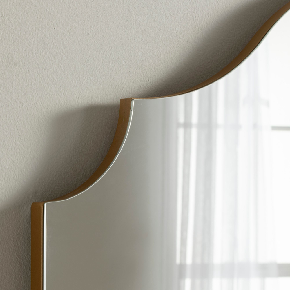 Yearn Precious Gold Arch Overmantle Mirror 70 x 90cm Image 3