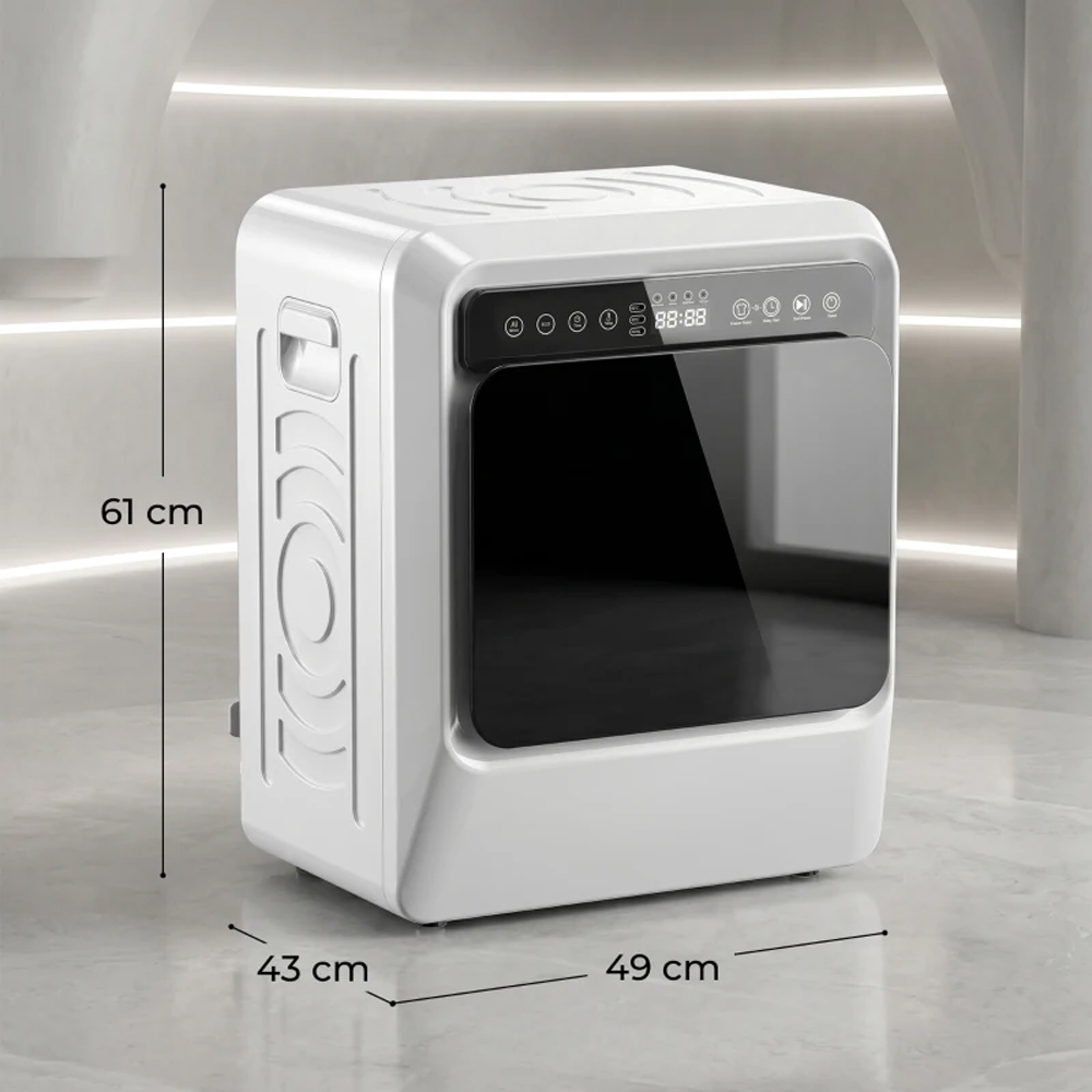 HOMCOM White Compact Front Vented Tumble Dryer 5kg 1000W Image 8