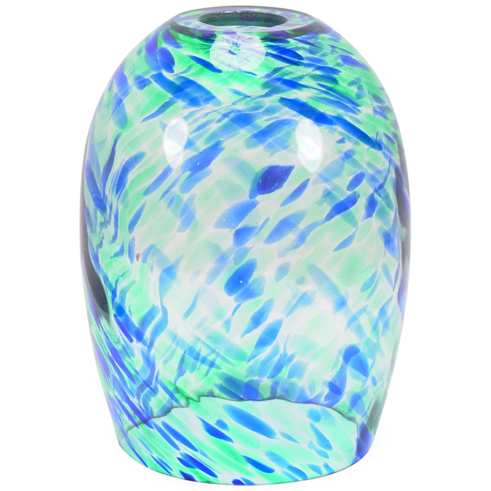 ValueLights India Green Gold Confetti Glass Pendant Shade Image 1