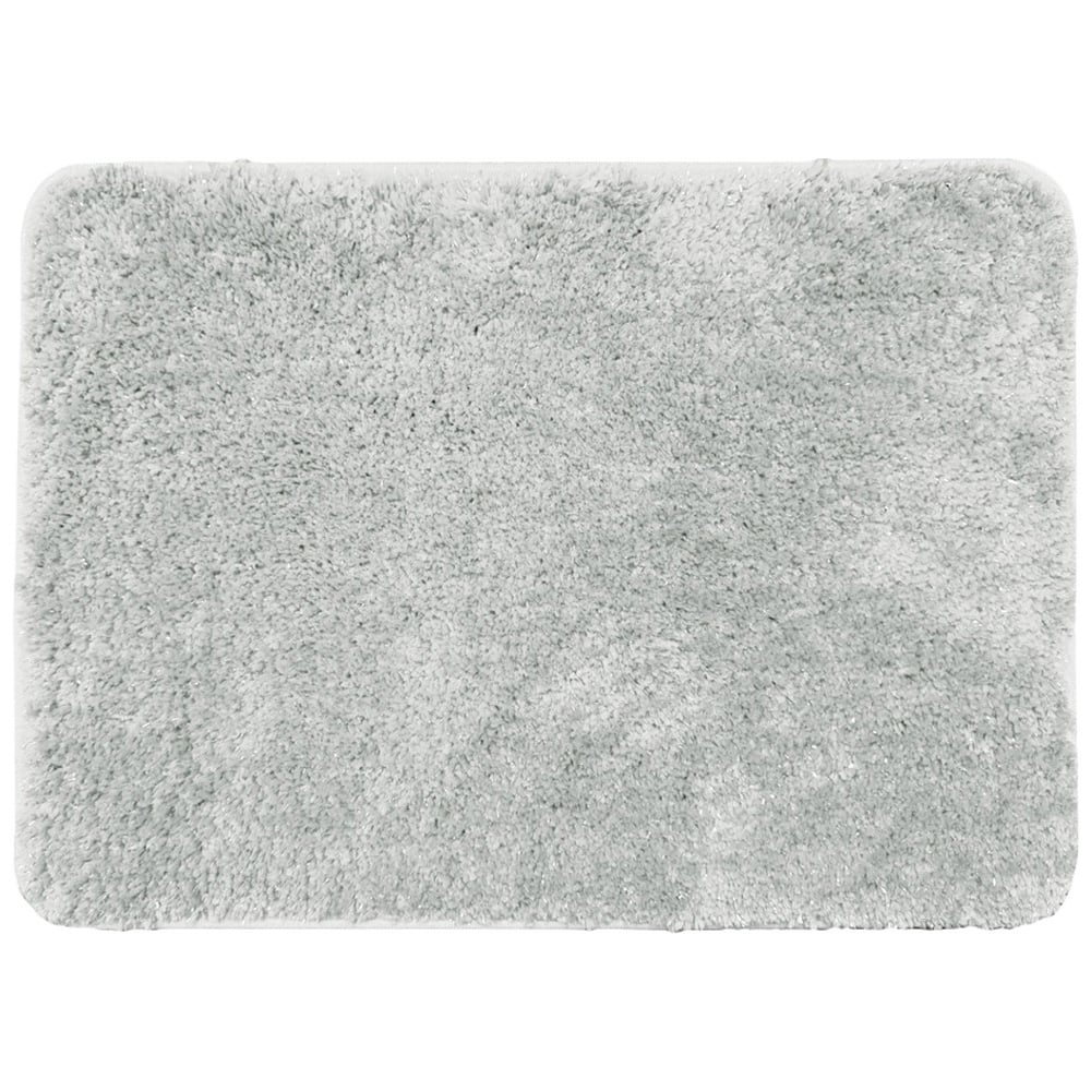 Allure Bath Fashions Sparkle Bling Light Grey Non Slip Bath Mat 40 x 60cm Image 1
