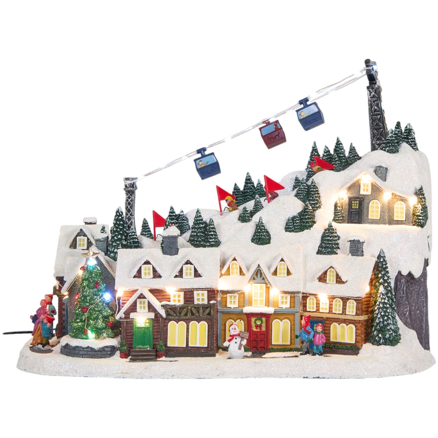 Christmas Ski Slope SceneWhite Image 3