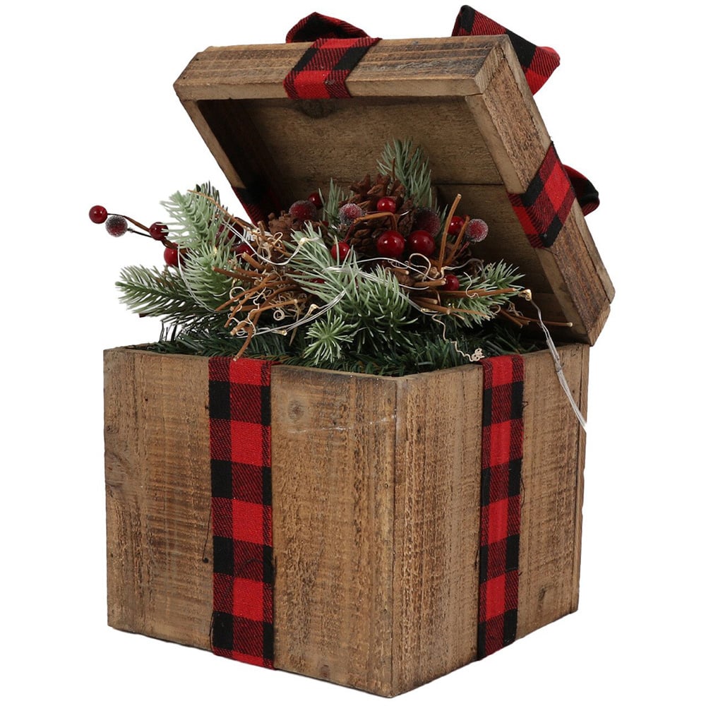 Light Up Gift Box with LED Lights Image 1