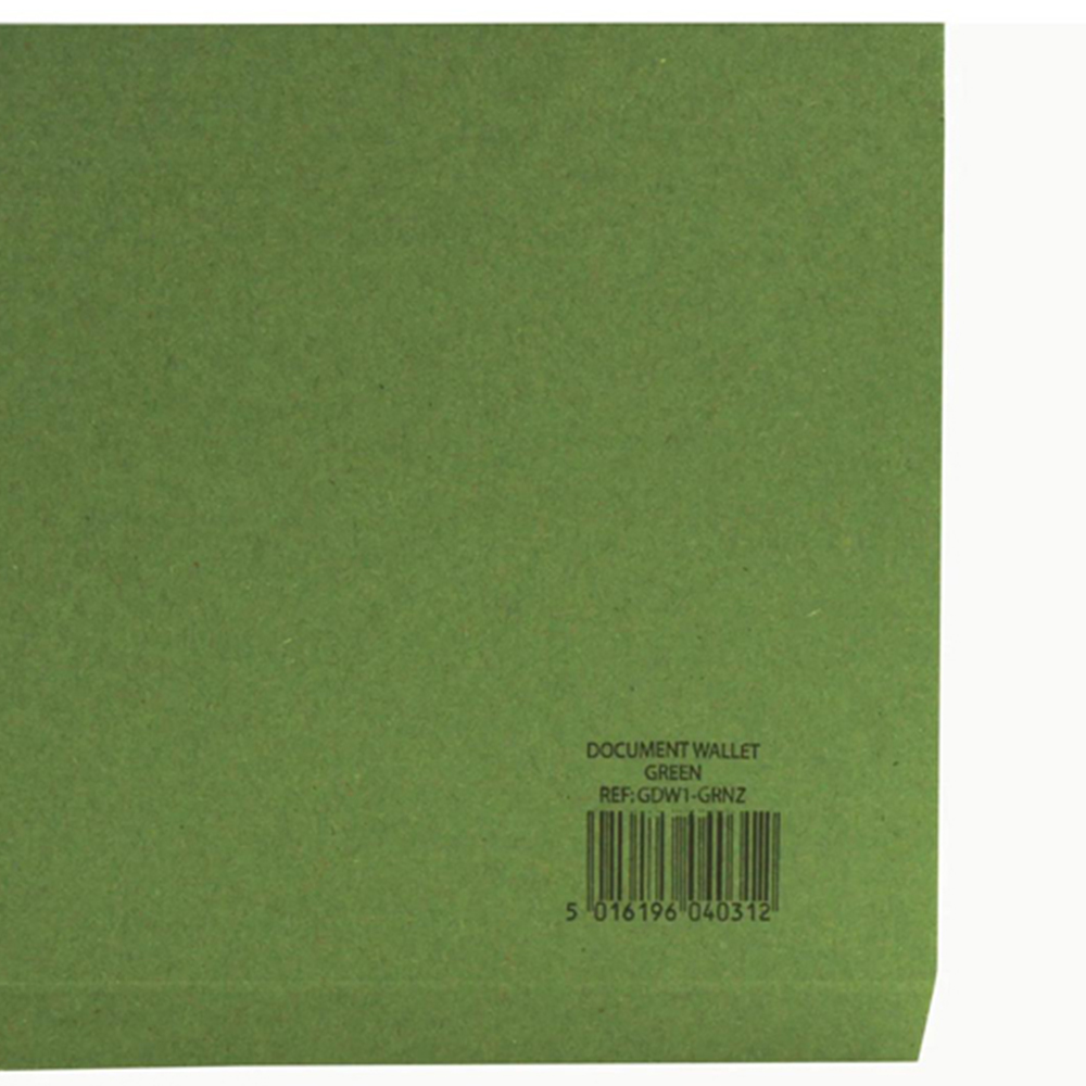 Exacompta Guildhall Green A4+ Manilla Document Wallet 50 Pack Image 7