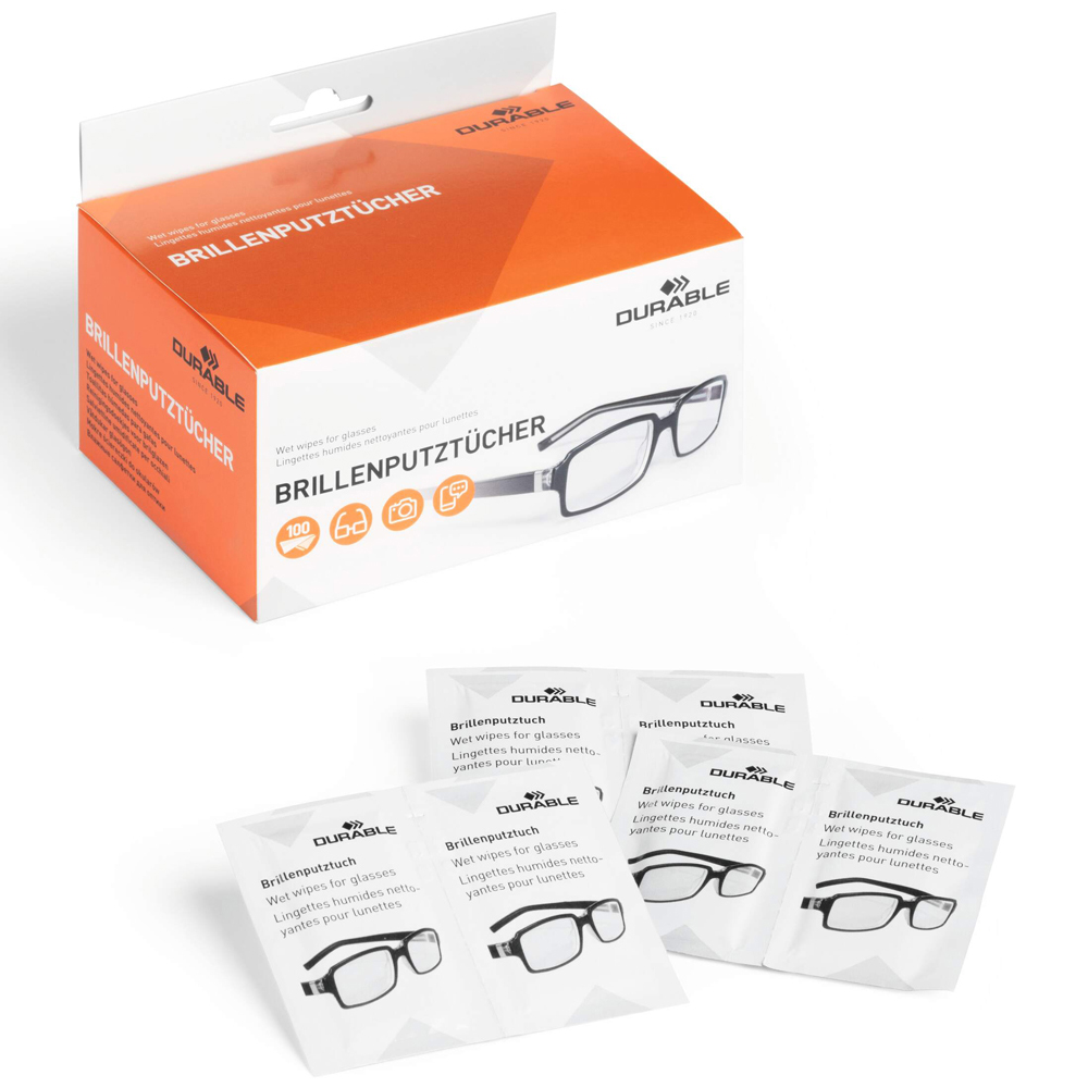 Durable Anti-Static Glasses Lens Wipes 100 Pack Image 3