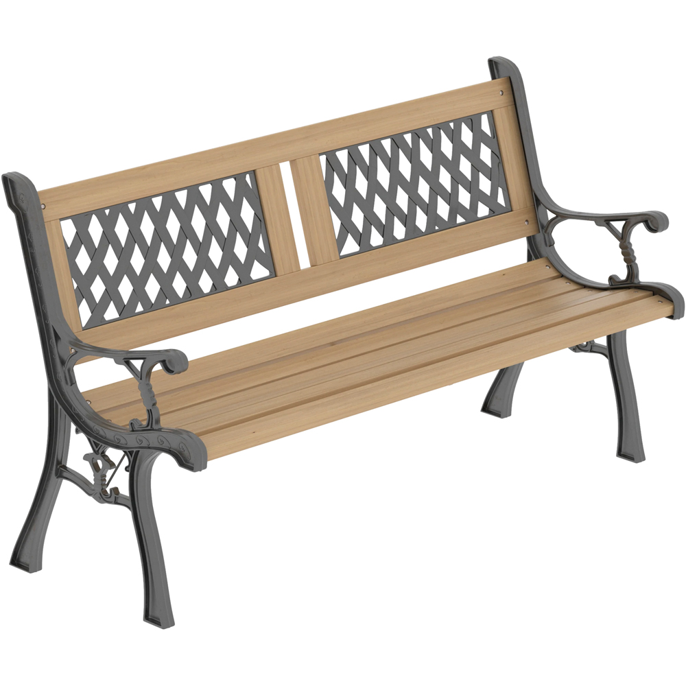 GARDEN VIDA Twin Cross Style Garden Bench Image 2