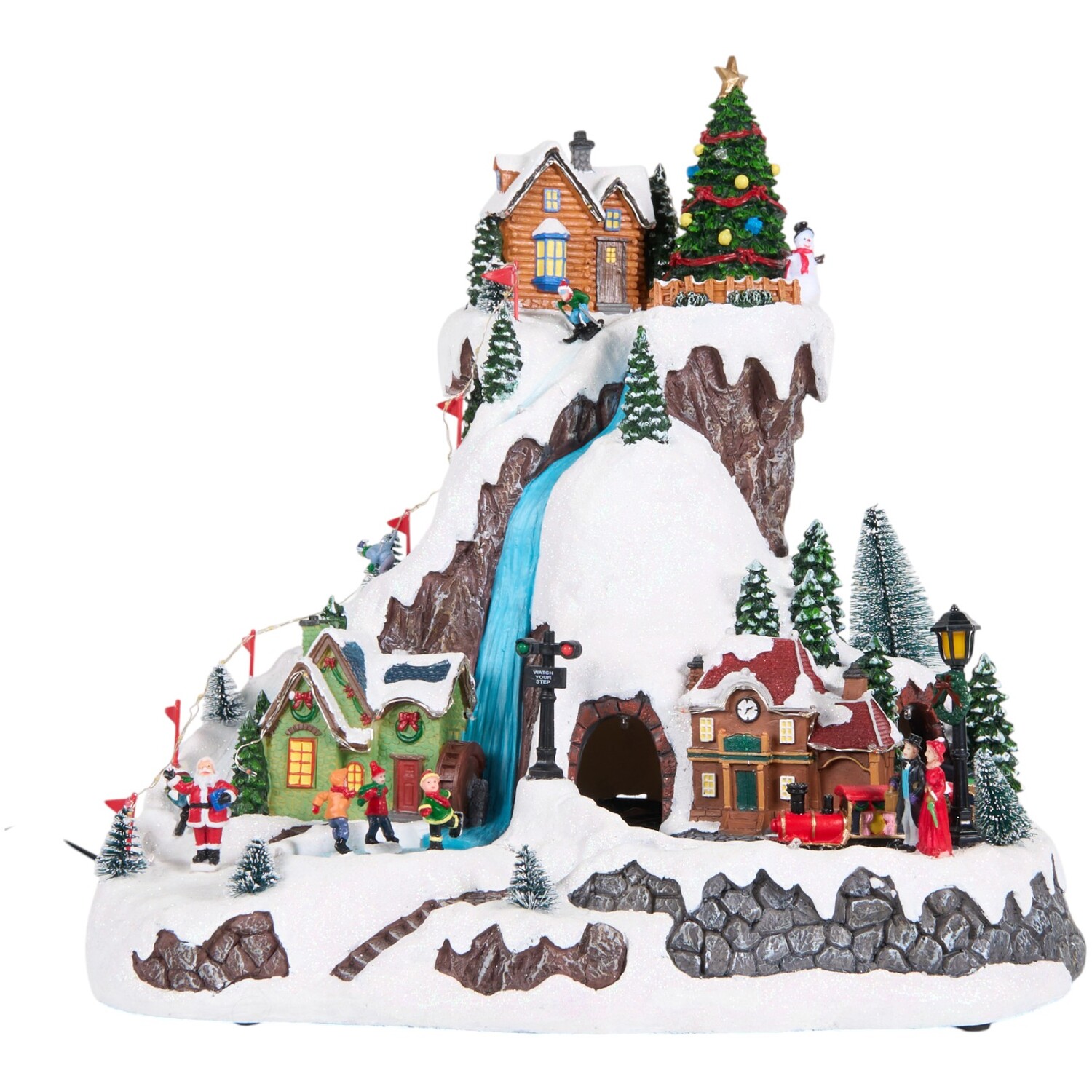 Christmas Ski Scene Model Multicolour Image 1