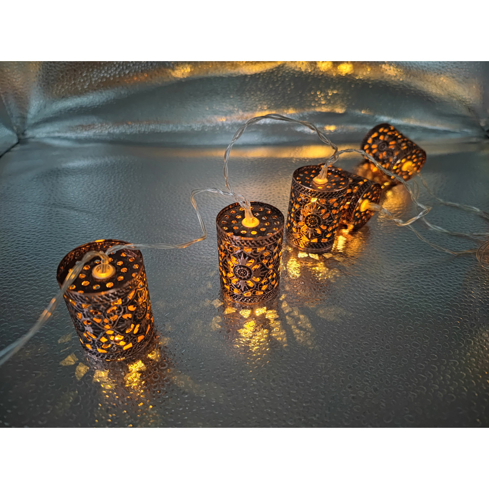 Avilo Copper Finish Marrakesh Look String Light 2m Image 3