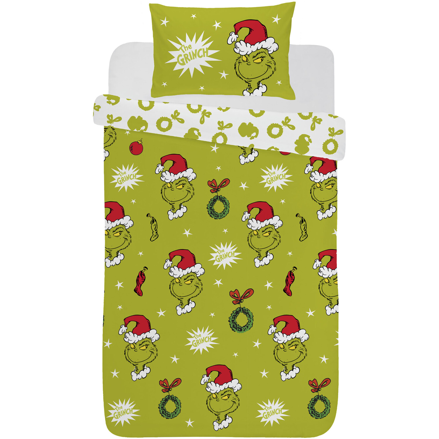 The Grinch Festive Duvet Set Image 2