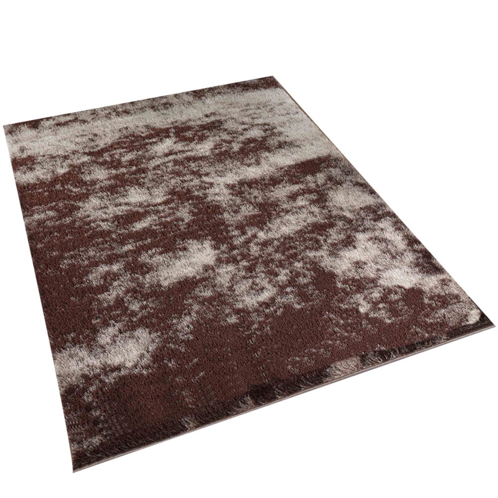 Desire Rug Modern Bronze Two Tone Shimmer Soft Shaggy Area Rug 200 x 290cm Image 1