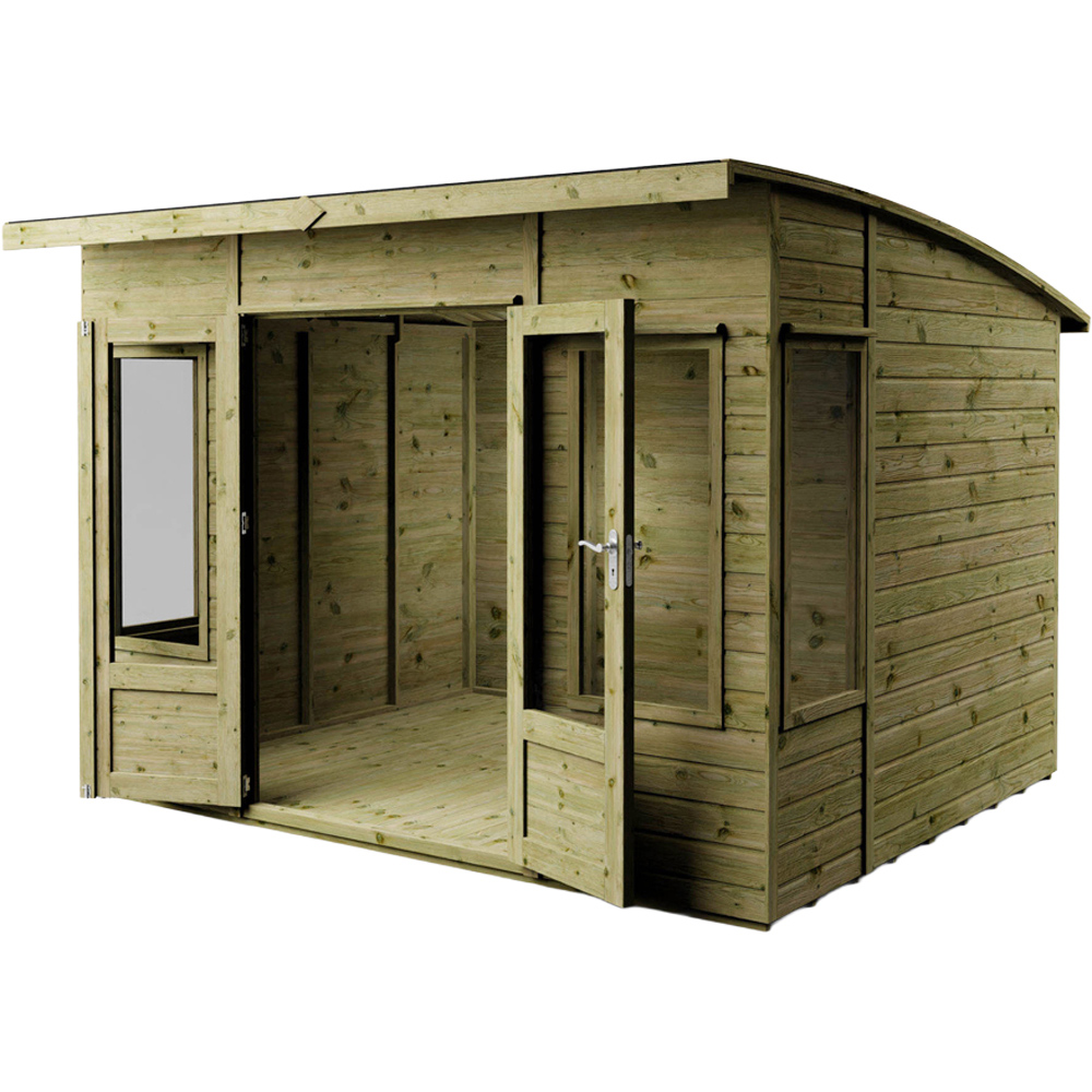 Mercia Helios 10 x 8ft Double Door Premium Shiplap Traditional Summerhouse Image 3
