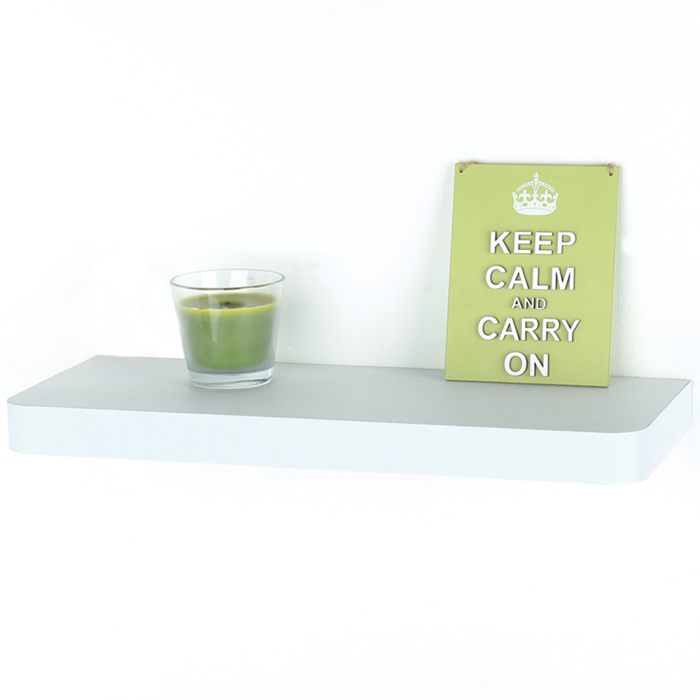 Core Products Arran 80cm Matt White Floating Shelf Kit Image 3