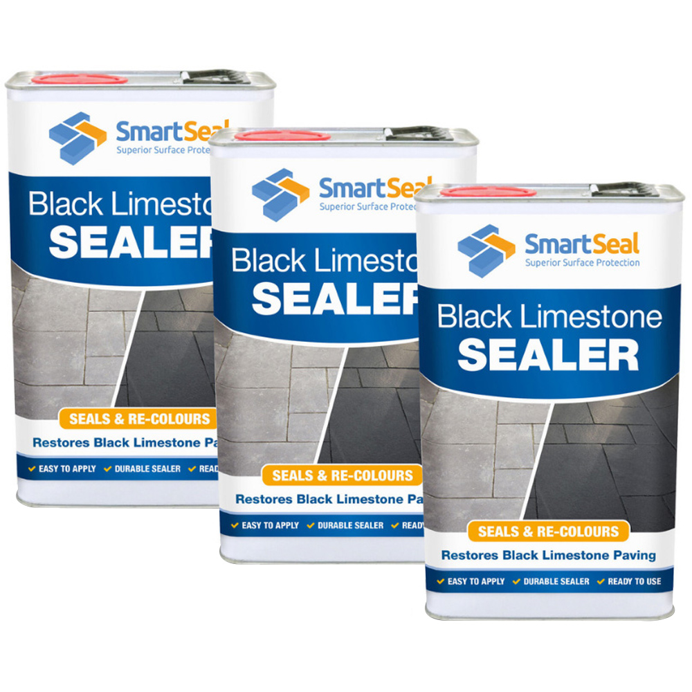 SmartSeal Black Limestone Sealer 5L 3 Pack Image 1