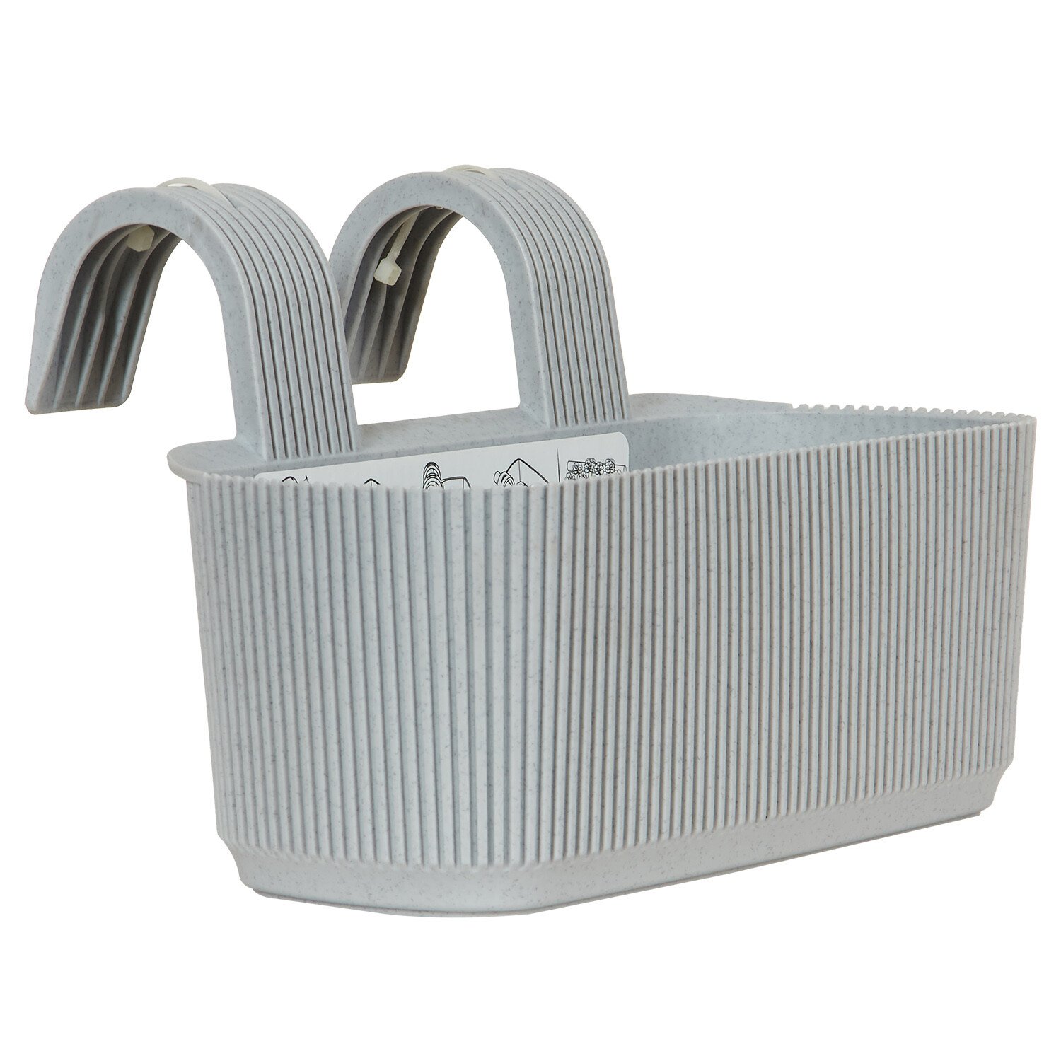 Pera Grey Hanging Pot 21cm - Grey Image 1