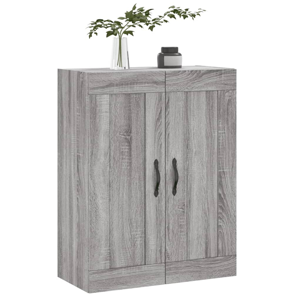 vidaXL 2 Door Grey Sonoma Wall Mounted Cabinet Image 4