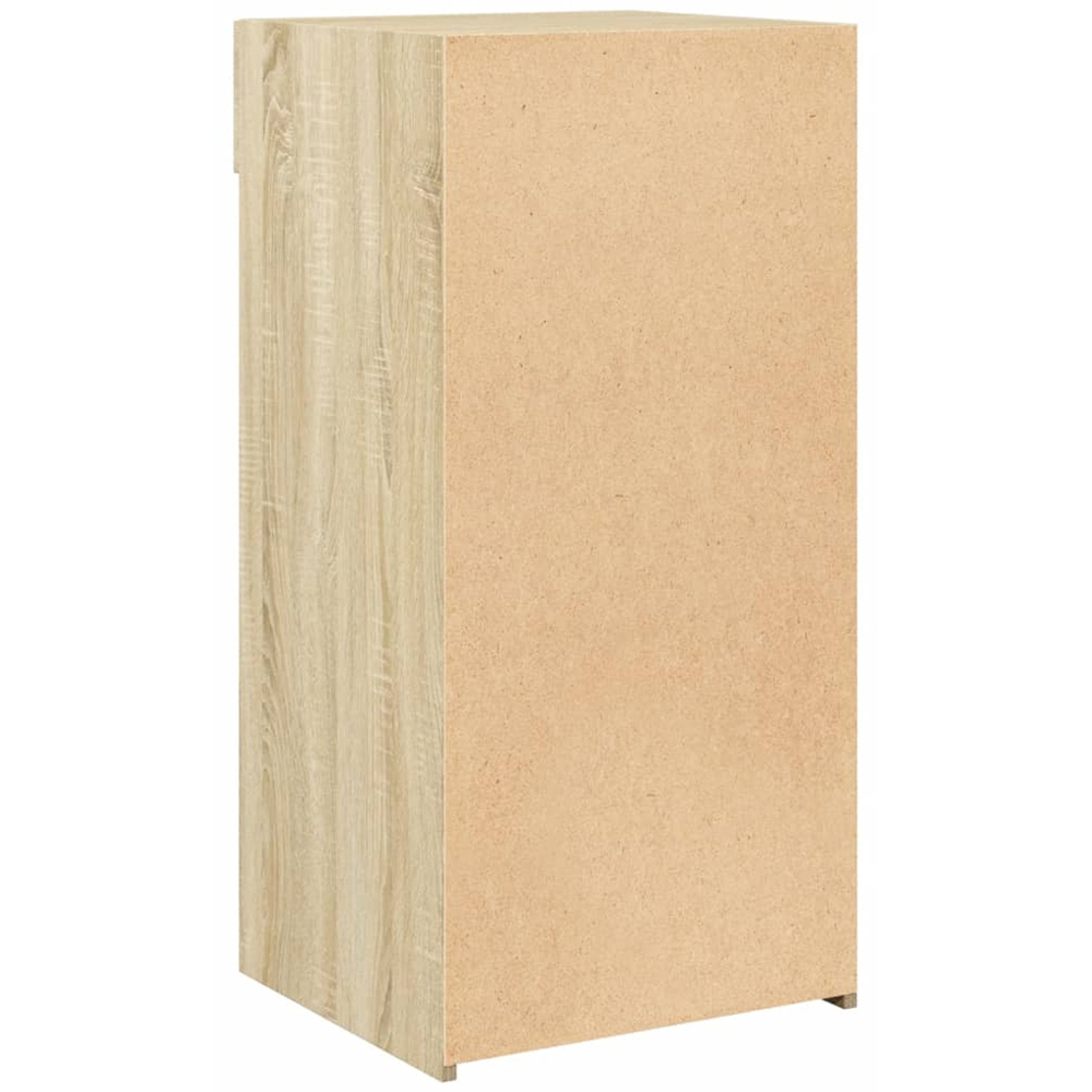 vidaXL Single Drawer 3 Shelf Sonoma Oak Slim Sideboard Image 6