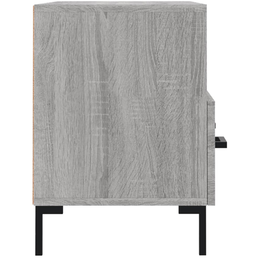vidaXL 2 Drawer 2 Shelf Grey Sonoma TV Cabinet Image 7