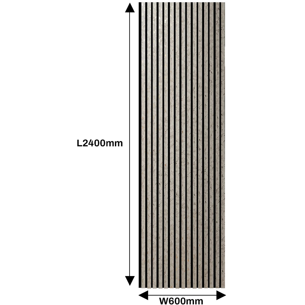 Britwall Beige and Gold Dot Design Linear Acoustic Wall Panel 2400 x 600 x 21mm 2 Pack Image 7