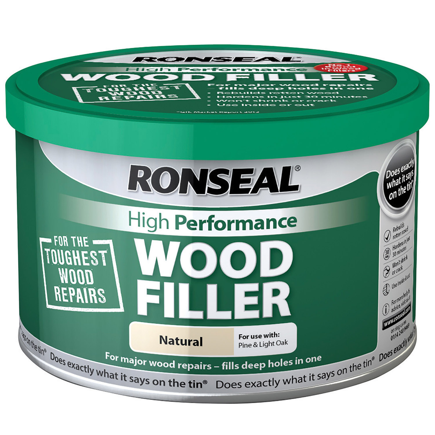 Ronseal High Performance Natural Wood Filler 275g Image