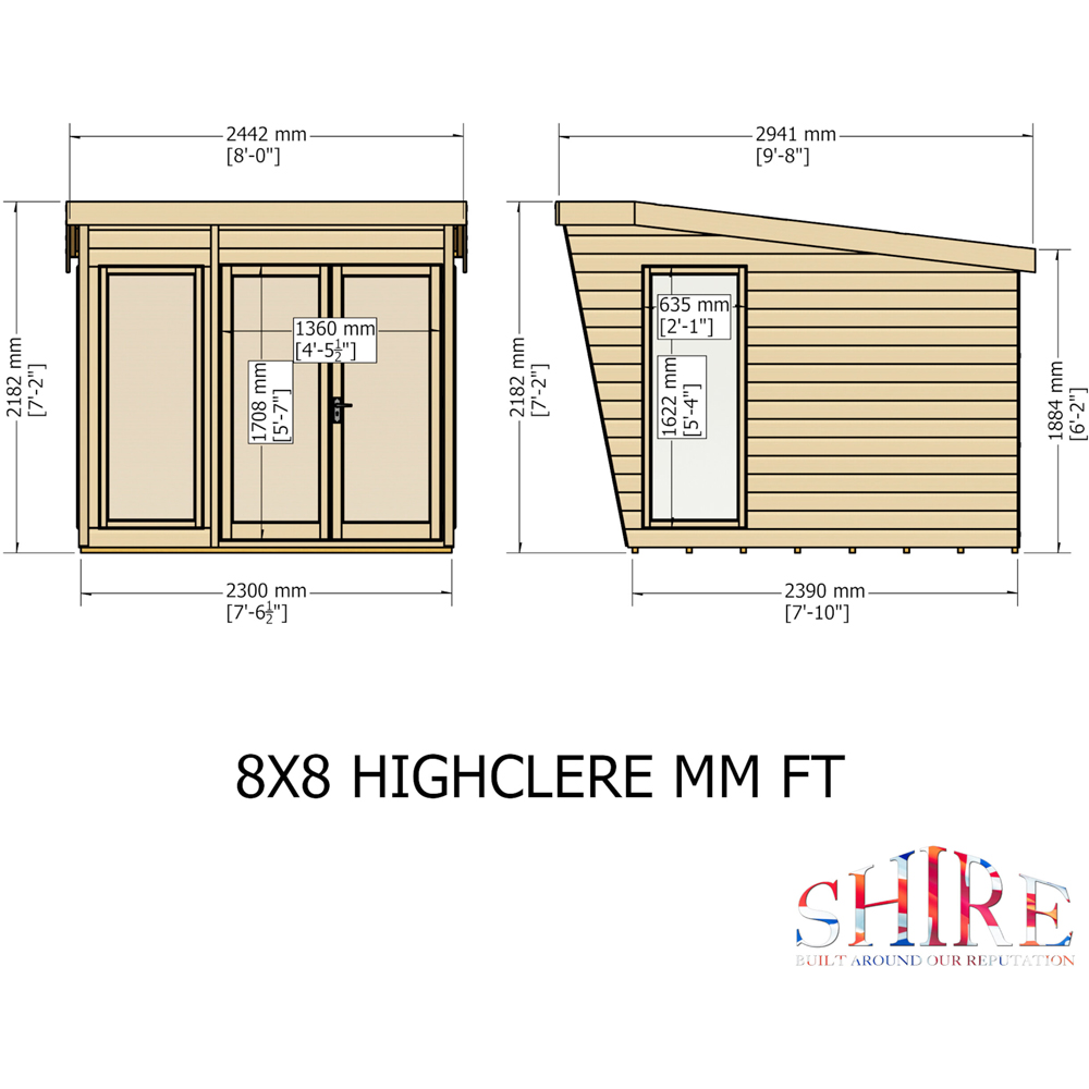 Shire Highclere 7.5 x 7.8ft Summerhouse Image 9