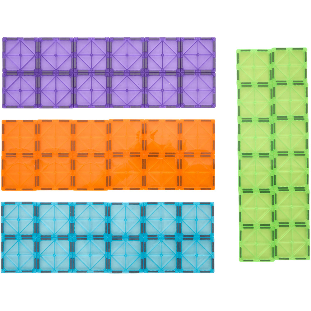 H&O Direct 120 Piece 3D Magnetic Tiles Building Block Toy Set Image 3