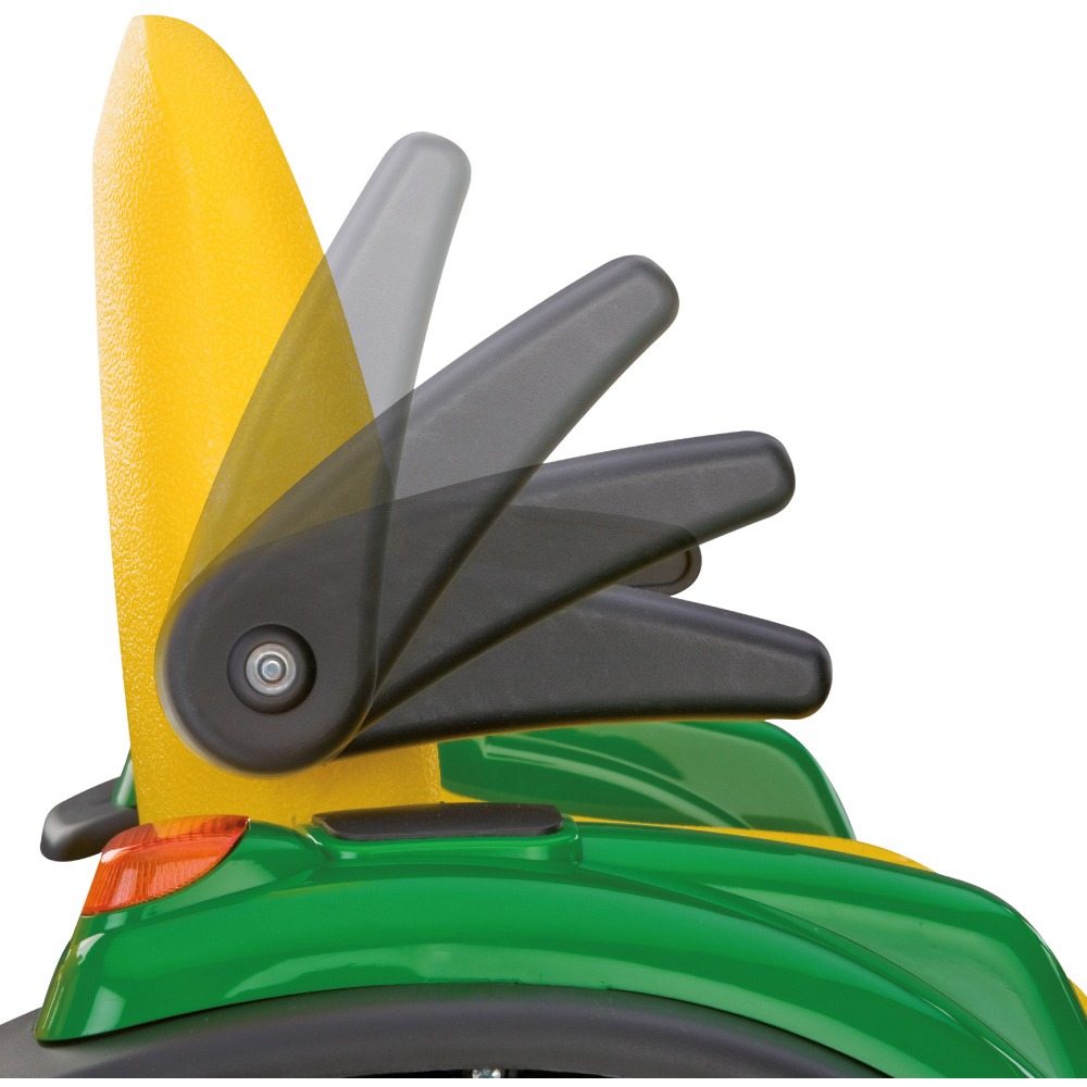 PEG John Deere Ground Force Kids Electric Ride-On Tractor with Trailer Green and Yellow 12V Image 5