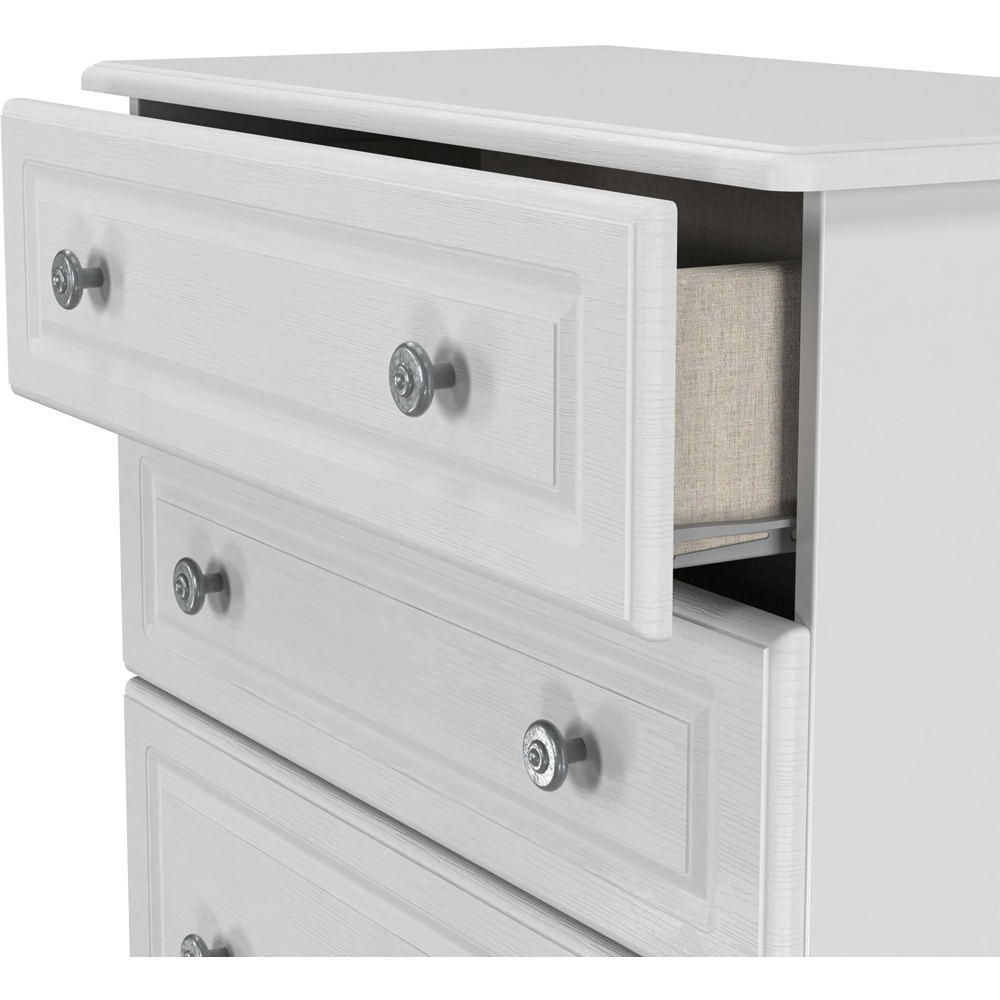 Crowndale Pembroke 4 Drawer Grey Ash Deep Chest of Drawers Ready Assembled Image 6