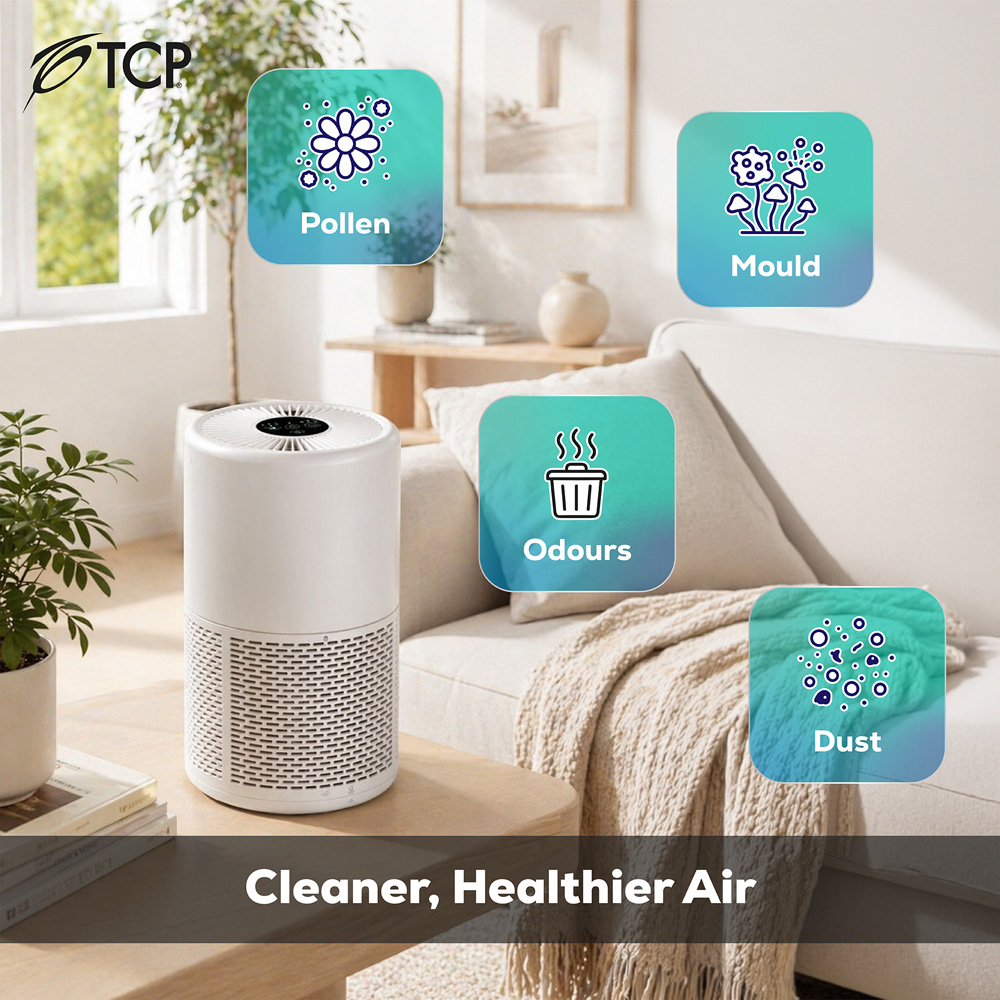 TCP HJAY1210 White Air Purifier with HEPA Filter 6W Image 8