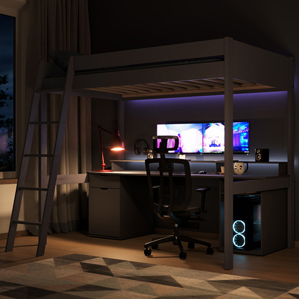 Noomi Tera Small Double Grey Gaming High Sleeper Image 7